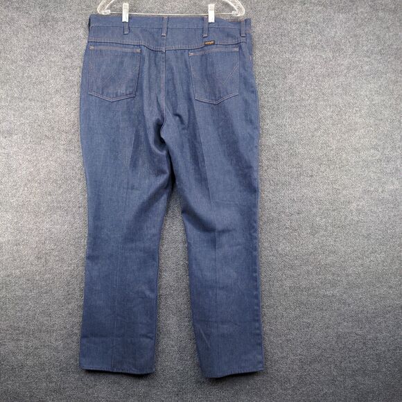 Wrangler Men's Regular Fit Bootcut Jeans Size 38x30 Blue Denim #82642NV - Picture 5 of 10